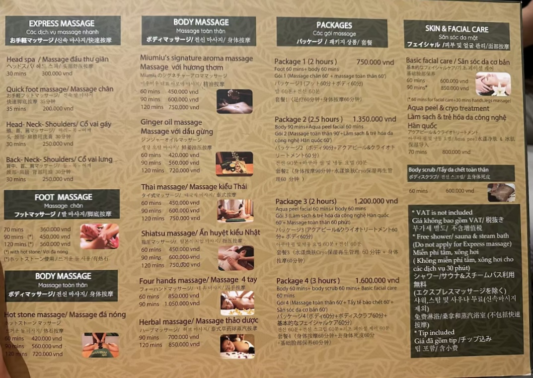 胡志明按摩 miu miu spa 胡志明按摩 miu miu spa