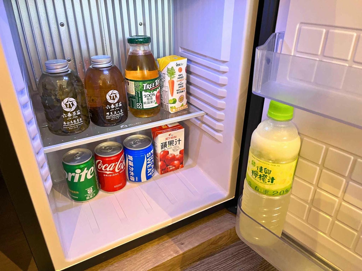 花蓮煙波太魯閣山闊館行政雅緻和洋海景家庭房冰箱飲品