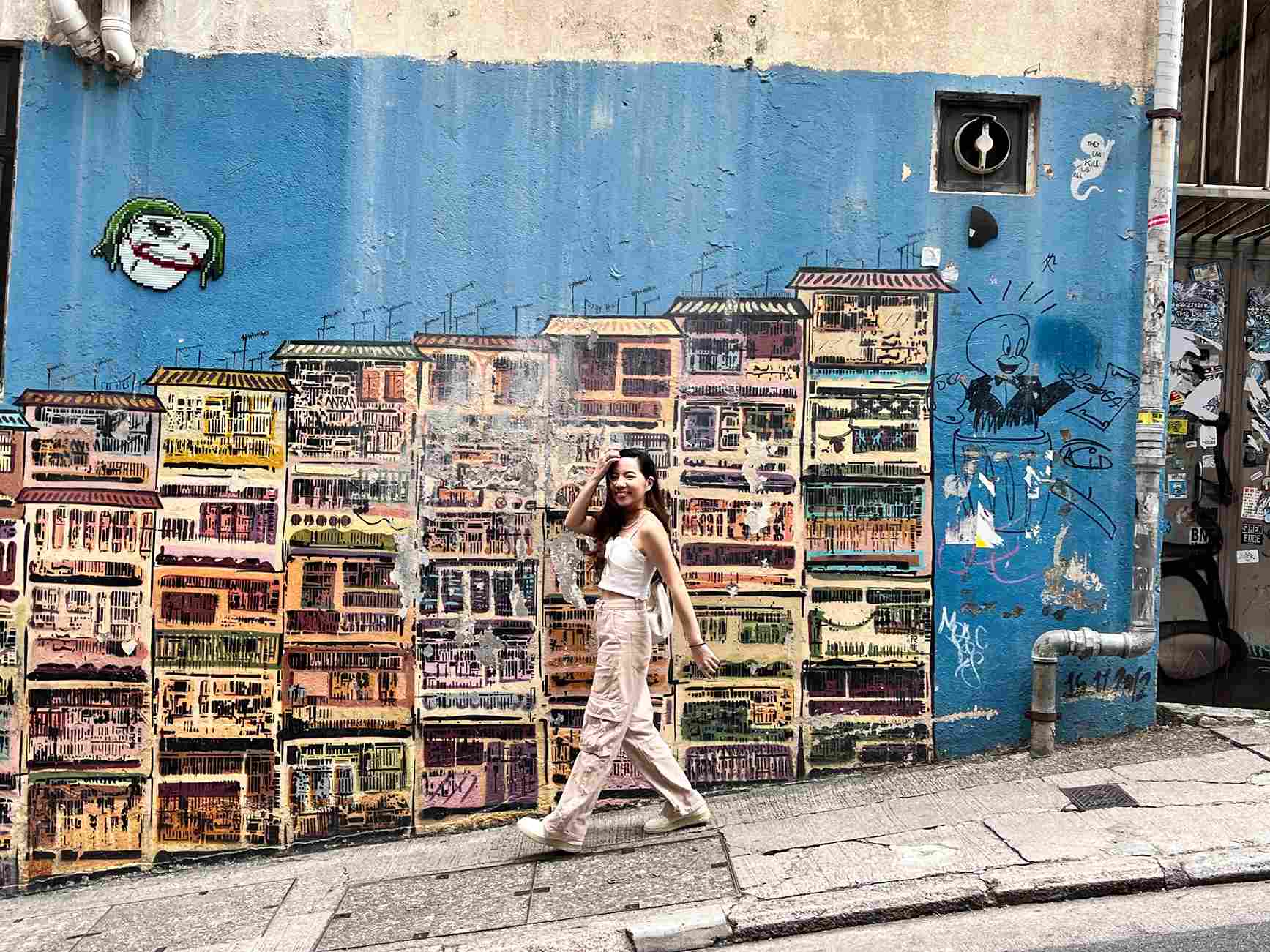 香港自由行 香港三天兩夜 香港景點 中環嘉咸街壁畫