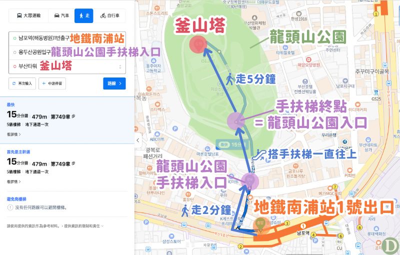 釜山塔交通 釜山塔交通