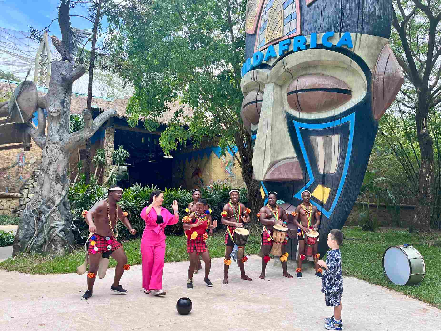 富國島珍珠野生動物園祖魯舞表演Zulu Dance