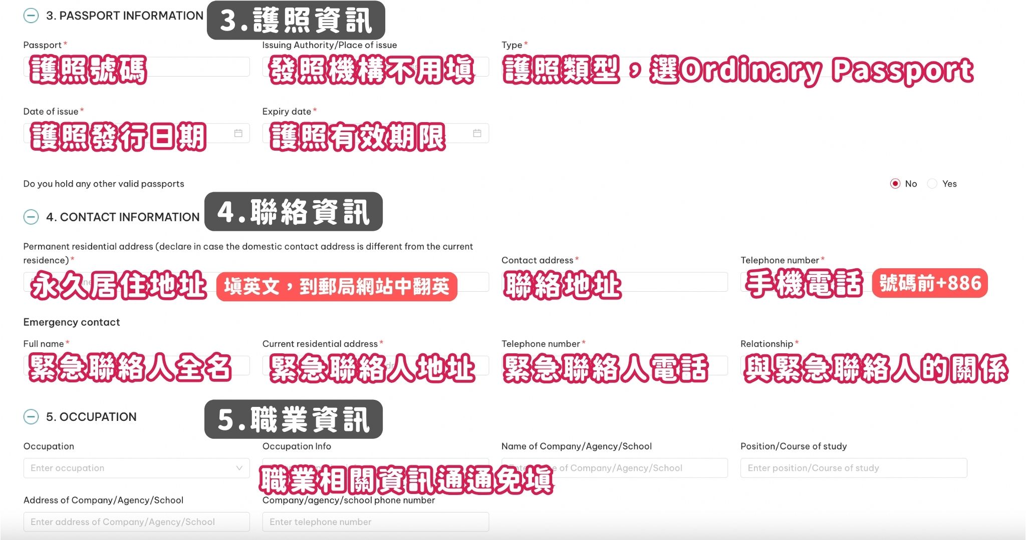 越南電子簽證申請教學