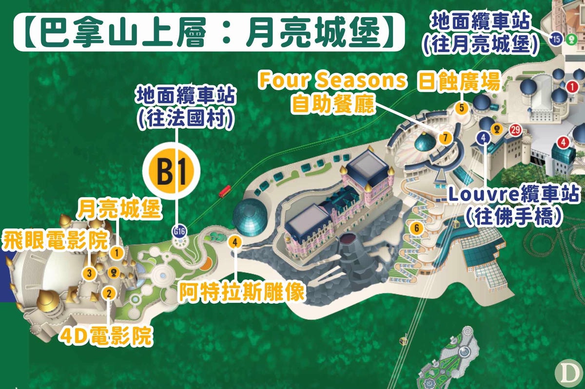 巴拿山上層月亮城堡景點 巴拿山上層月亮城堡景點