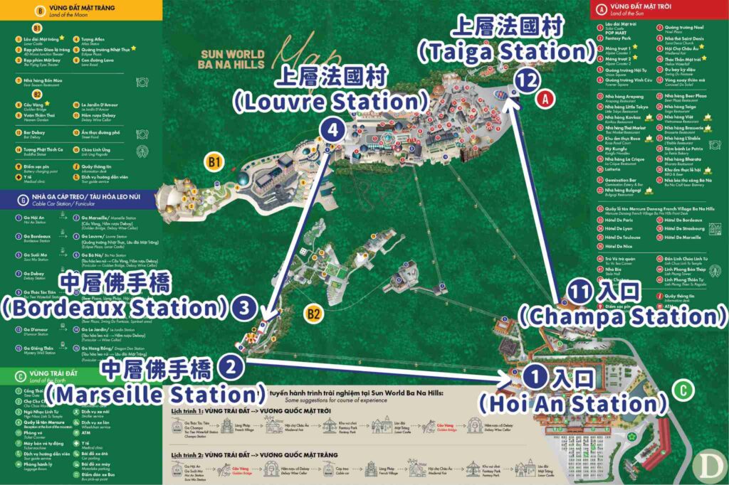 巴拿山纜車路線 巴拿山纜車路線