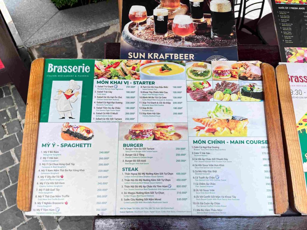 巴拿山餐廳Brasserie菜單 巴拿山餐廳Brasserie菜單