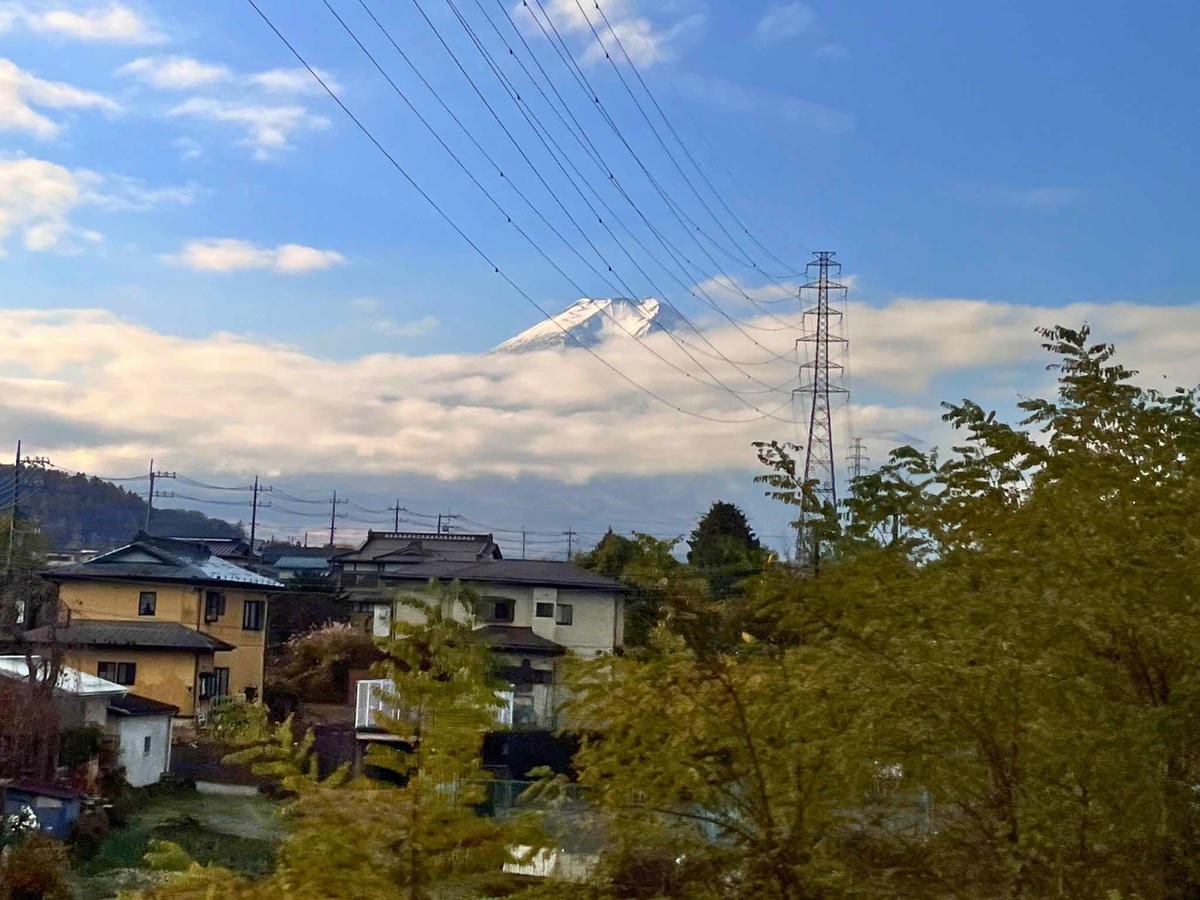 河口湖高速巴士景觀