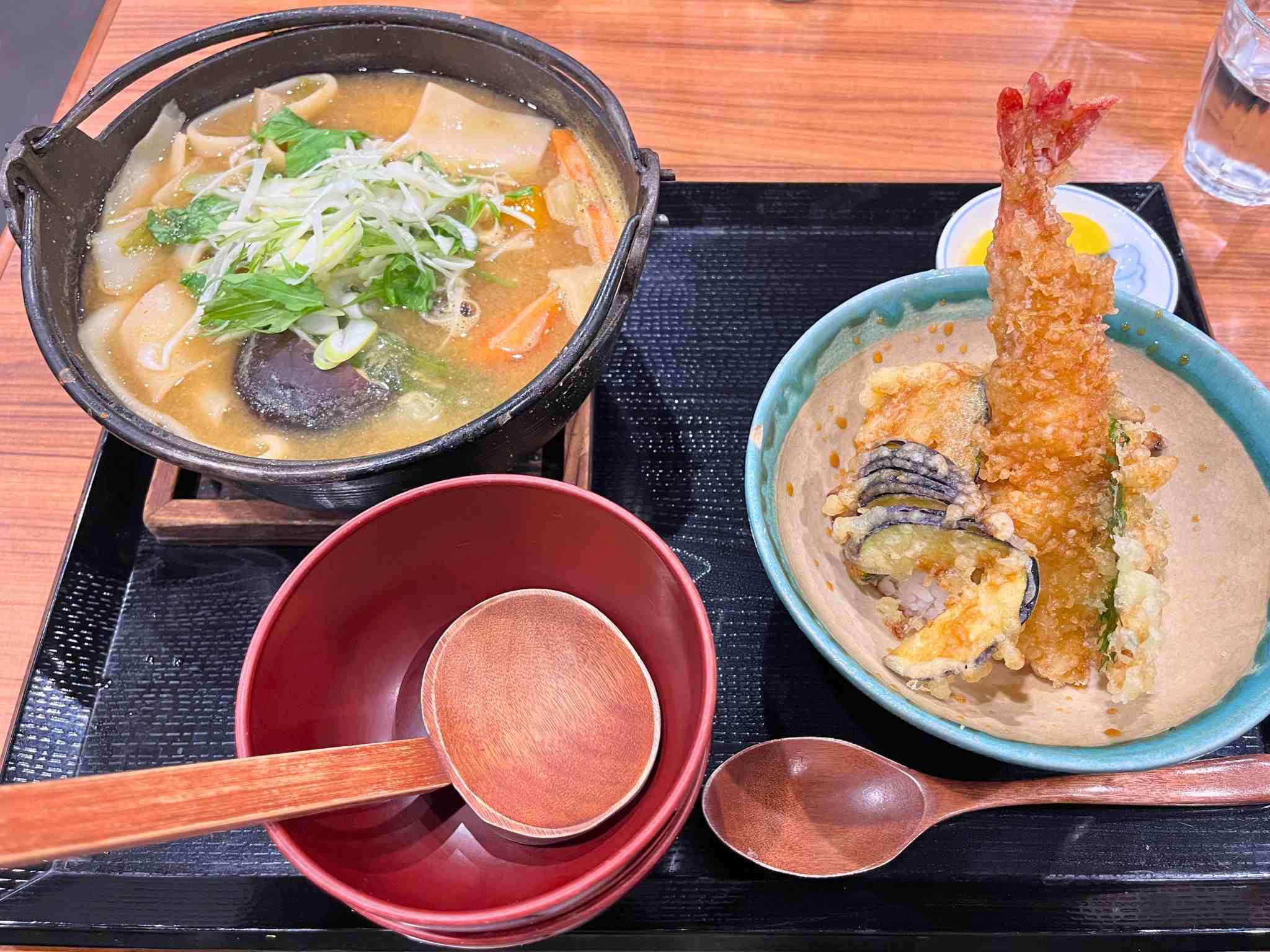 Hoto Tempura Wakana ほうとう天ぷら 和花餺飥麵＋小碗天婦羅蓋飯套餐