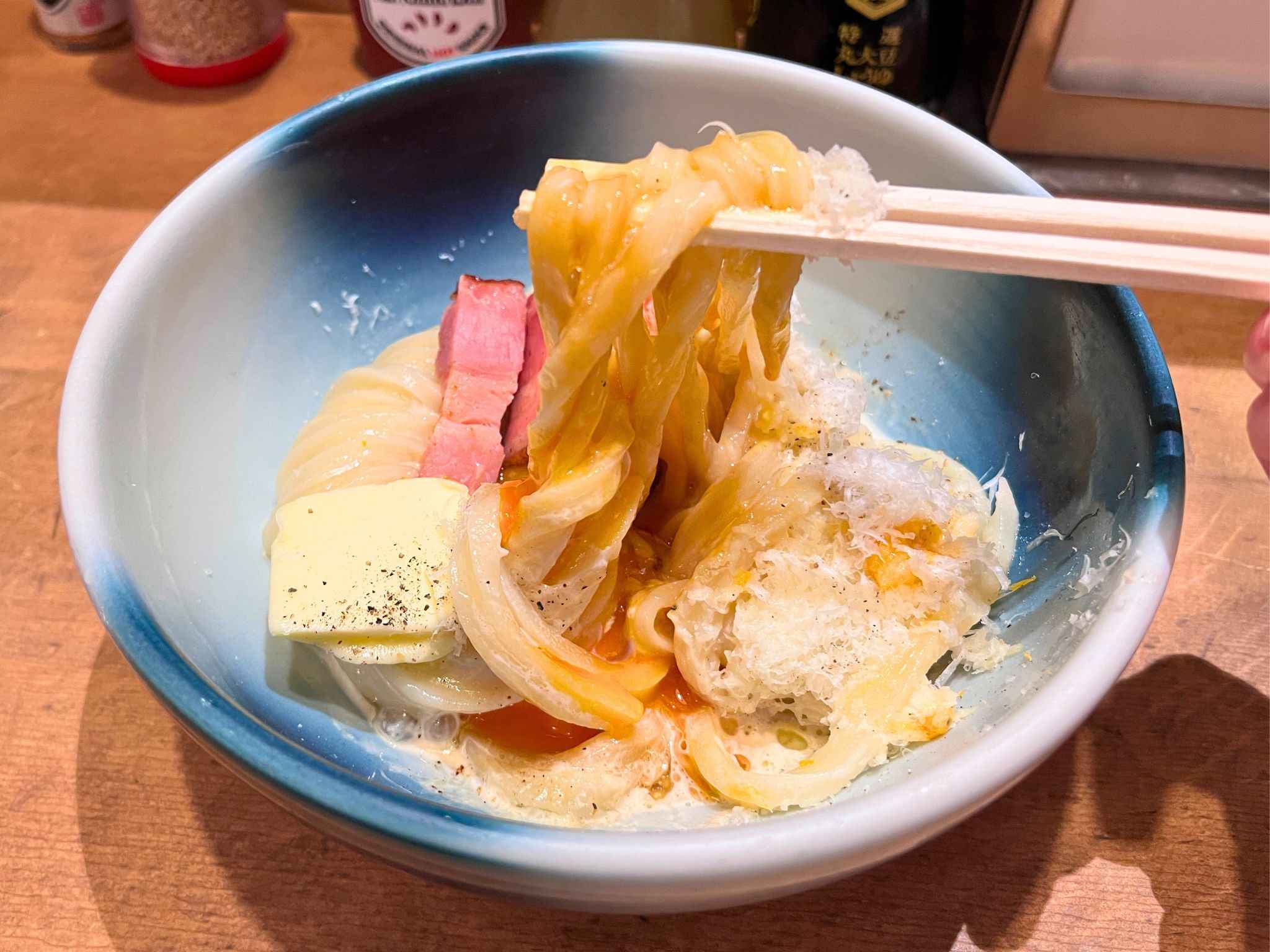 麵散奶油培根蛋黃烏龍麵 釜たまうどん カルボナーラ Kamatama Udon Carbonara 麵散奶油培根蛋黃烏龍麵 釜たまうどん カルボナーラ Kamatama Udon Carbonara